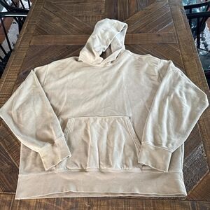 American-eagle Men's Tan and Cream Hoodie